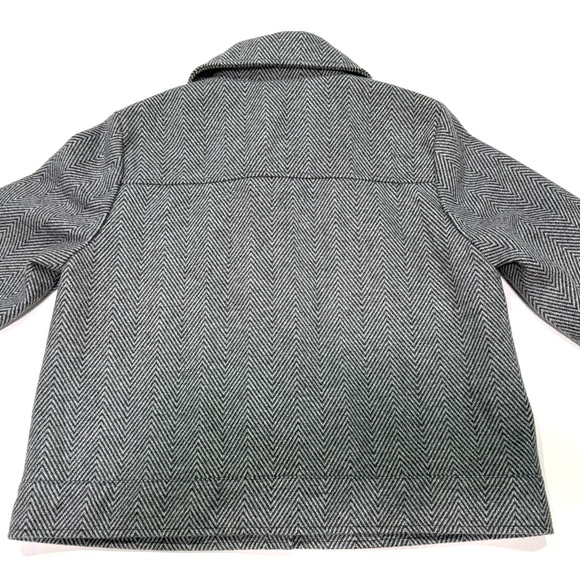 Steve Madden Women’s Gray Tweed Jacket Size L Button Front Fall Coat - Picture 6 of 6